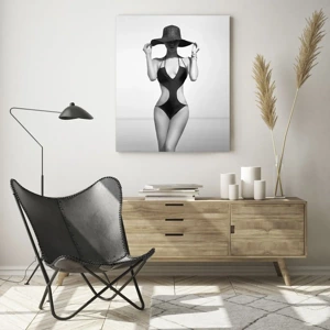 Quadro em vidro - Meu nome é: Elegância - 50x70 cm