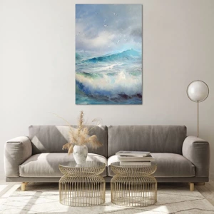 Quadro em vidro - O vento uivava triunfalmente… - 80x120 cm