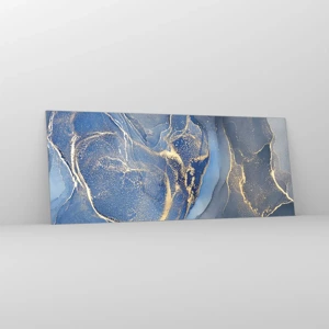 Quadro em vidro - Pó dourado - 100x40 cm