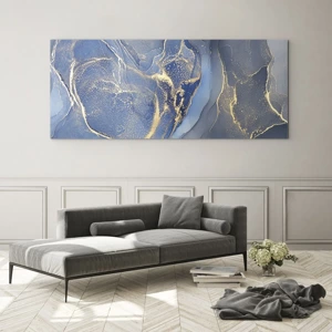 Quadro em vidro - Pó dourado - 100x40 cm