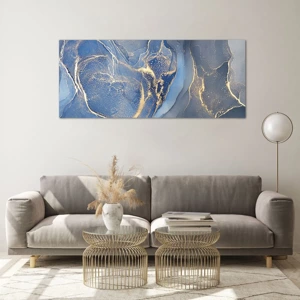 Quadro em vidro - Pó dourado - 120x50 cm