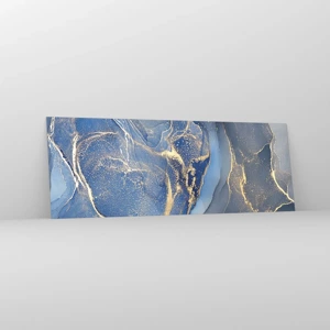 Quadro em vidro - Pó dourado - 140x50 cm