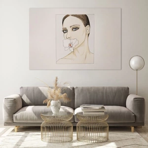 Quadro em vidro - Símbolo de elegância e beleza - 120x80 cm