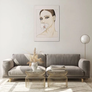 Quadro em vidro - Símbolo de elegância e beleza - 70x100 cm