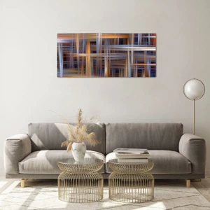 Quadro em vidro - Tecido de luz - 100x40 cm