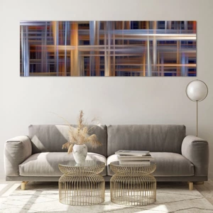 Quadro em vidro - Tecido de luz - 160x50 cm